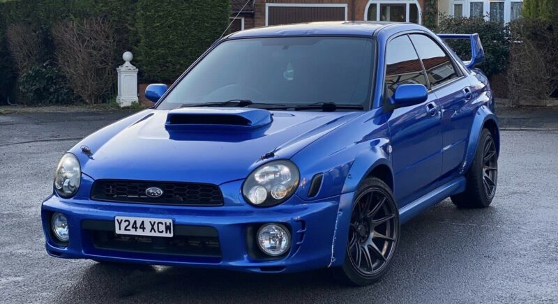 2001 Subaru Impreza WRX Blue, sti wide-body look Image