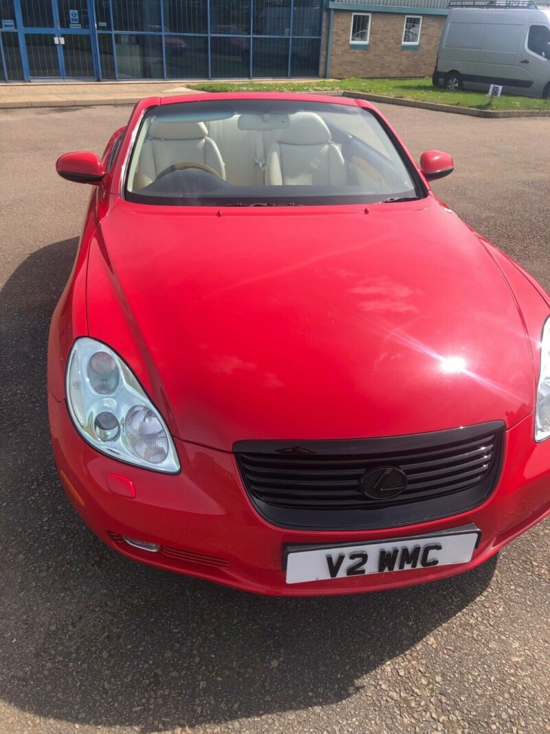 LEXUS SC430 AUTO CONVERIBLE 4.3 PETROL RED 2002 Image