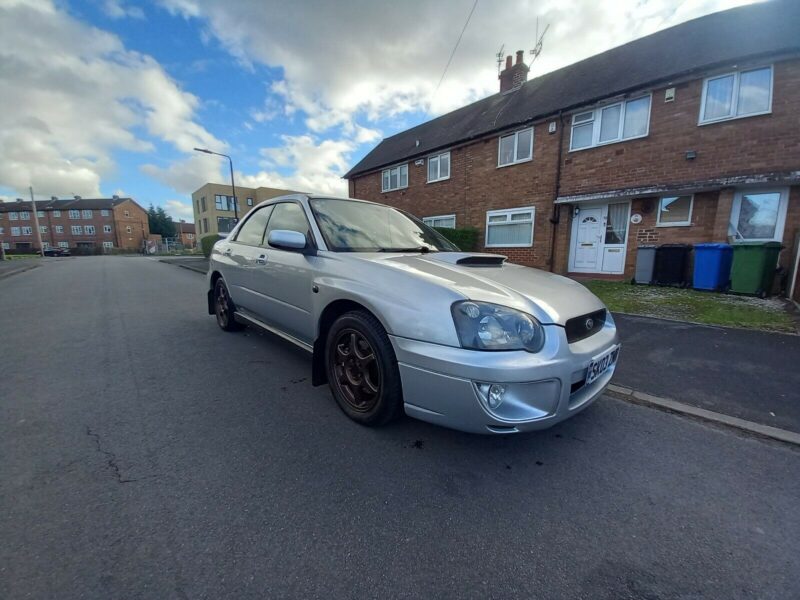subaru impreza wrx 2003 silver low mileage modified k & n Image