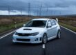 Subaru Impreza wrx sti hatchback white Image