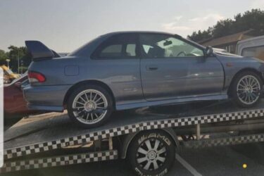 Subaru Impreza 1999 Version 5 WRX STi Type R 2 Door Coupe Dccd Damaged Grey Image