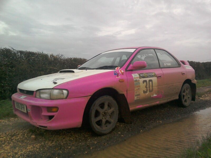 SUBARU IMPREZA SPORT CG8 STAGE RALLY TARGA NIGHT CAR 4X4 CLASSIC GENUINE SPORT Image