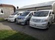 Toyota Alphards and Mazda Bongo in Ipswich. Image