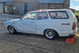 Datsun 120y B210 2 door wagon with Rotary RX7 12A engine slammed estate project