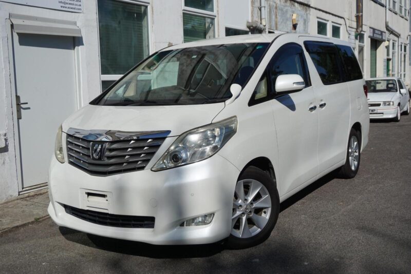 2009 White 2.4 Toyota Alphard 8 Seat MPV Mini Van Both Power Sliding Doors Image