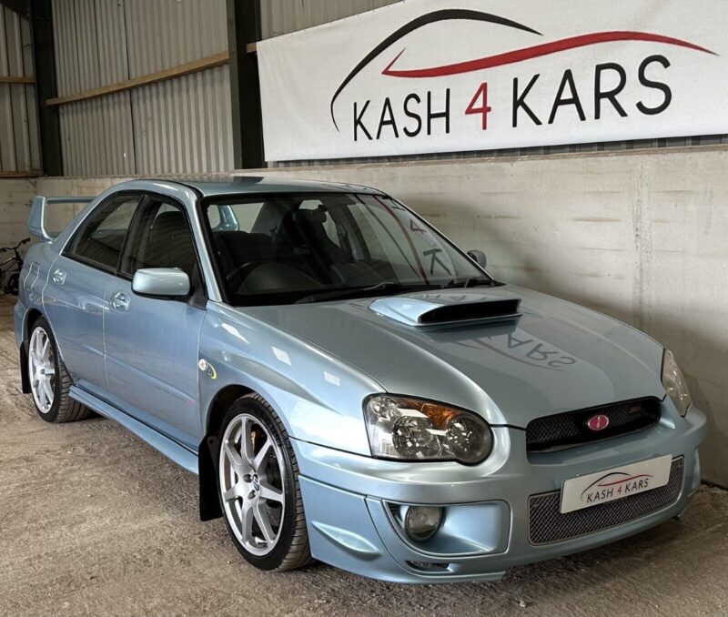 VERY RARE 2004 ICE BLUE SUBARU IMPREZA 2.0 WRX STI WR1 ONLY 60K MILES FSH ULEZ Image