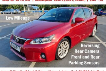 2013 Lexus CT 200h 59662 miles 1798cc Automatic Hatchback 136HP Image