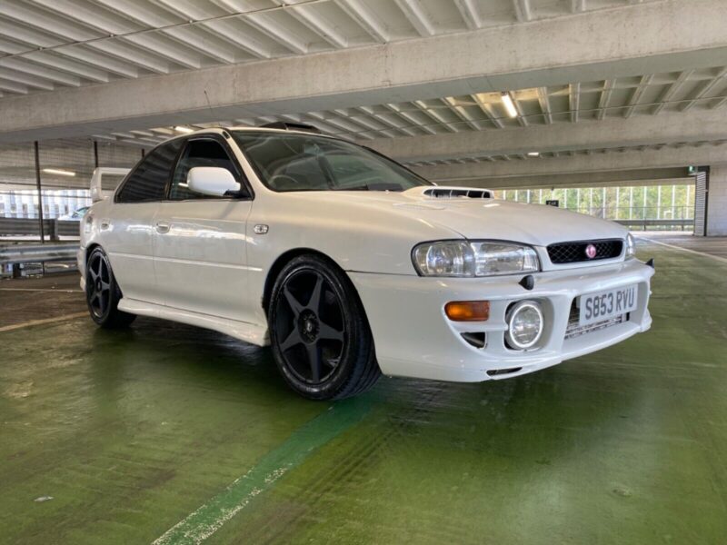 1998 SUBARU IMPREZA UK TURBO 2000 FACTORY WHITE MODIFIED NUR SPEC EXHAUST FMIC Image