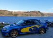 Subaru Impreza Wrx Sti. Ultra low miles. World rally blue and iconic gold wheels Image
