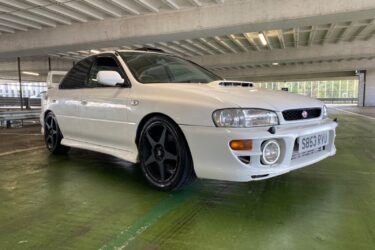 1998 SUBARU IMPREZA UK TURBO 2000 FACTORY WHITE MODIFIED NUR SPEC EXHAUST FMIC Image