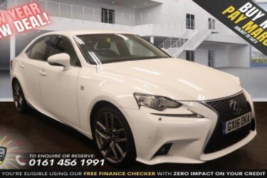 2016 16 LEXUS IS 2.5 300H F SPORT 4D AUTO 220 BHP Image