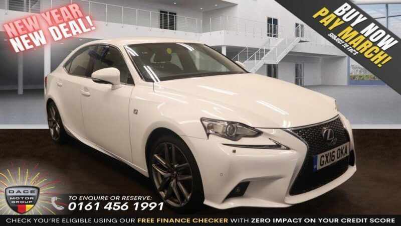 2016 16 LEXUS IS 2.5 300H F SPORT 4D AUTO 220 BHP Image