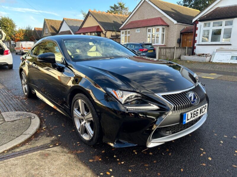 2016 LEXUS RC 300H 2.5 AUTOMATIC PETROL ELECTRIC HYBRID 12,600 MILES FLSH BLACK Image