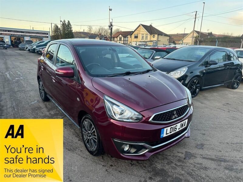 2016 Mitsubishi Mirage 1.2 Juro 5dr CVT HATCHBACK PETROL Automatic Image