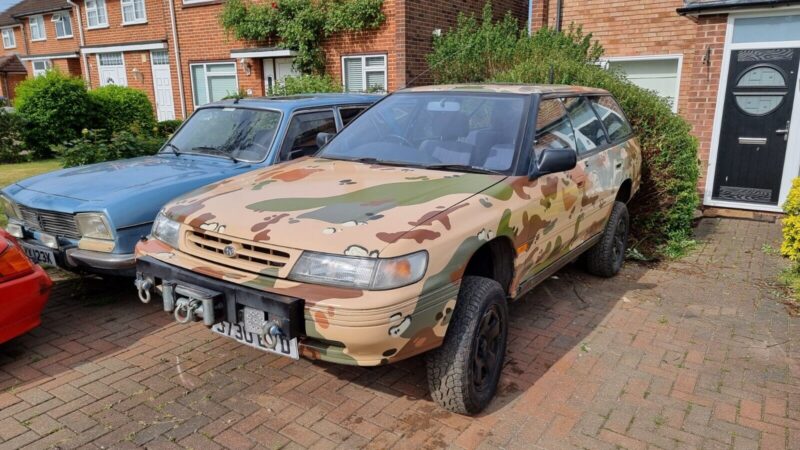 Classic car Subaru Legacy Estate MK1 lifted modified 1992 barn find , project , Image