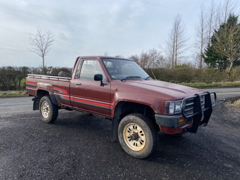 Toyota Hilux Mk2 single cab petrol D reg 1986 clean and original dry stored Image