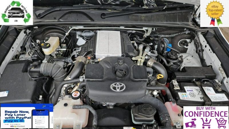 2022 TOYOTA HILUX 1GD-FTV 2.8 DIESEL COMPLETE ENGINE & AUTO GEARBOX 14K MILES Image