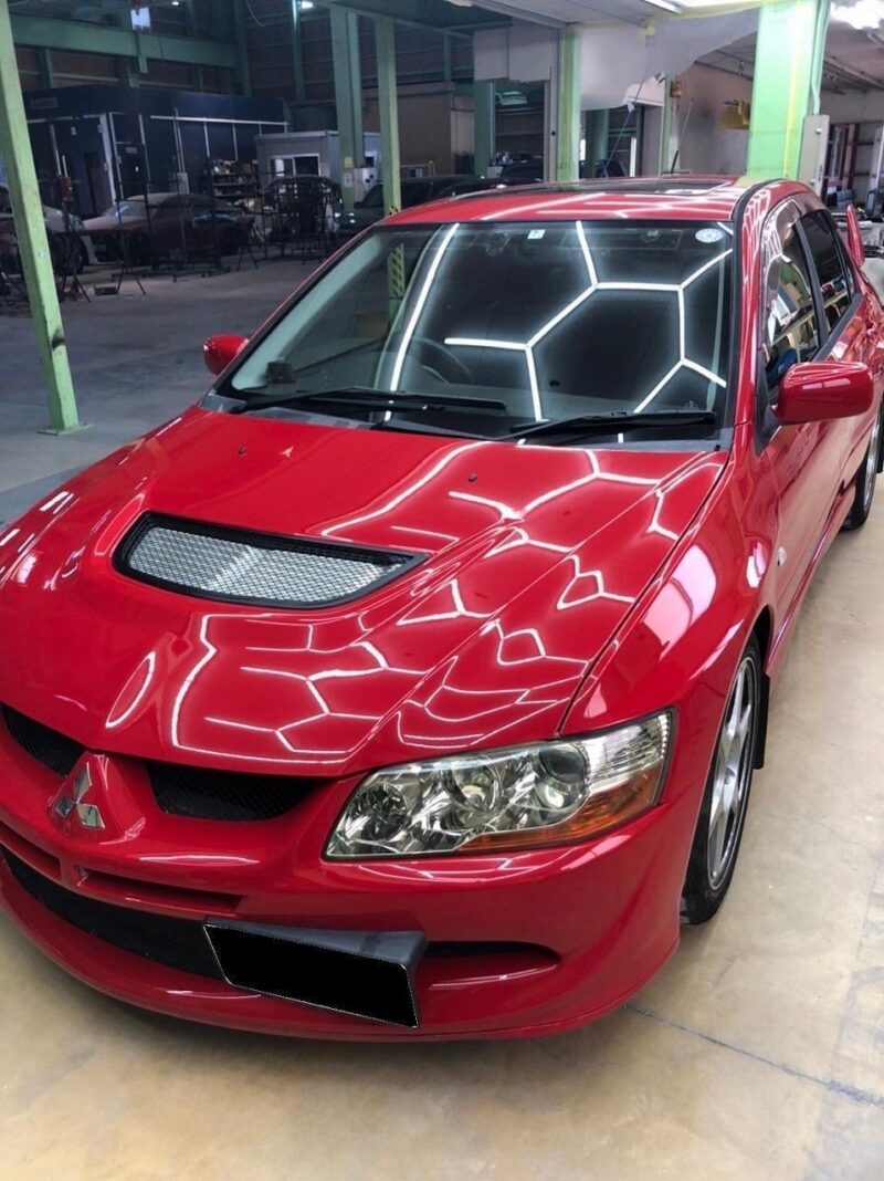 Fresh Import Mitsubishi Evo 8 GSR Rare Sunroof Model Palma Red Evolution VIII Image