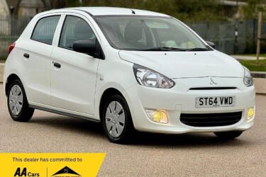MITSUBISHI MIRAGE 1.0 1 White Manual Petrol 2015 Image
