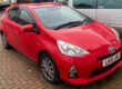 TOYOTA AQUA HYBRID AUTOMATIC PETROL 2013 RED Image
